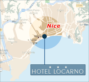 Hotels Nice, Carte